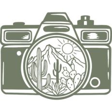 camera with desert