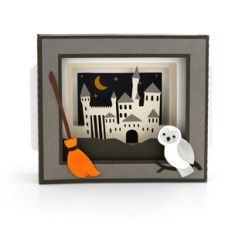 Shadow Box Card Magical Castle