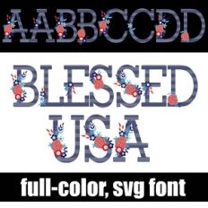 Blessed USA Color Font