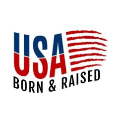 USA Born And Raised Flag