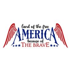 America Land Of The Free Because Of The Brave