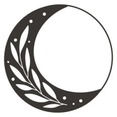 Floral Moon Circle