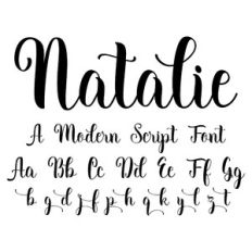 Natalie Script Font