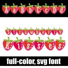 Strawberry Kisses Color Font