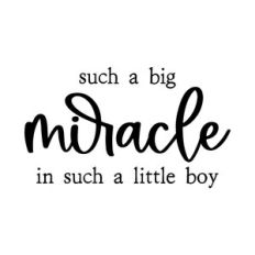 such a big miracle in such a little boy | nursery quote