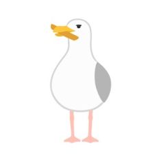 Seagull with French Fry