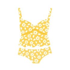 Yellow Flower Swimsuit