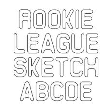 BFC Rookie League Sketch Sports Sketch Font