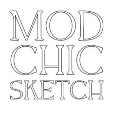 BFC Mod Chic Sketch Modern Fancy Serif Sketch Font