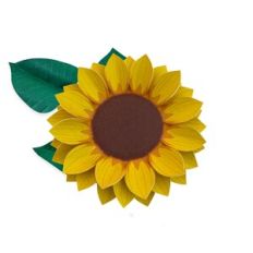 Sunflower for full Print and Cut 1 with foliage
