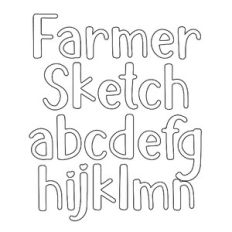 BFC Farmer Bakery Sketch Outline Bold Handwritten Sketch Font