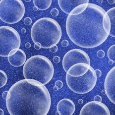 Blue Glitter Bubbles Background Pattern