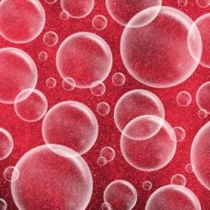 Red Glitter Bubbles Background Pattern