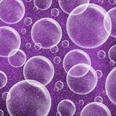 Purple Glitter Bubbles Background Pattern