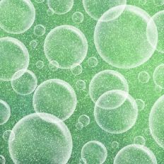 Green Glitter Bubbles Background Pattern