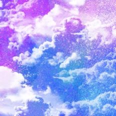 Twilight Glitter Clouds Background Pattern