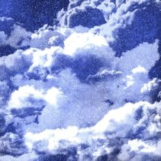 Blue Glitter Clouds Background Pattern
