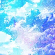 Pastel Twilight Glitter Clouds Background Pattern