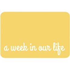 4x6 week in our life journaling card