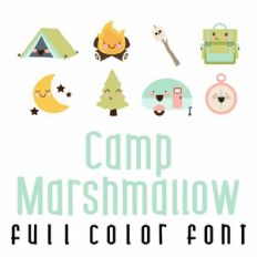 Camp Marshmallow Full Color Font
