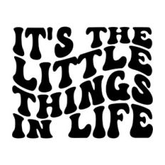 It's the little things in life