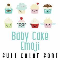 Baby Cakes Emojis Full Color Font