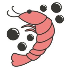 Shrimp with Bubbles
