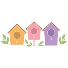 Colored Birdhouses