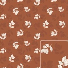 Fall Leaves on Branches on Brown Background Printable Pattern