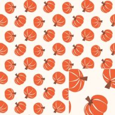 Tossed Fall Pumpkins Printable Pattern Background
