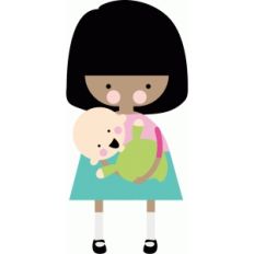babysitter and baby
