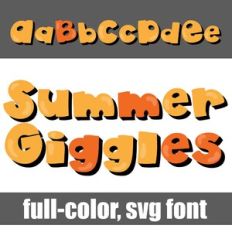 Summer Giggles Color Font