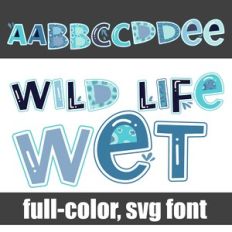 Wild Life Wet Color Font