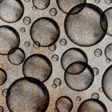 Platinum Glitter Dark Bubbles Background Pattern