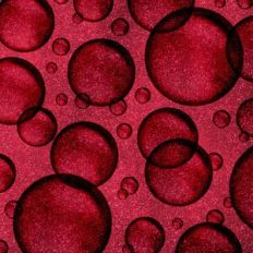 Red Glitter Dark Bubbles Background Pattern