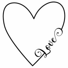 Love Word Heart