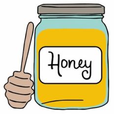 Jar of Honey and Dripper