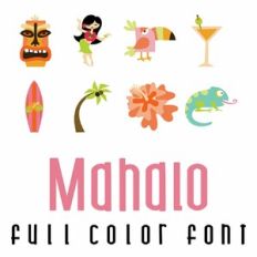 Mahalo Full Color Font