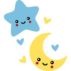 cute star and moon