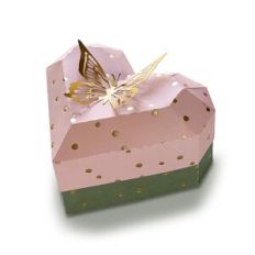 heart gift box with butterfly