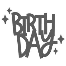 Blocky Birthday Text