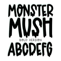 BFC Monster Mush Bold Drip Scary Halloween Font