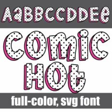 Comic Hot Color Font
