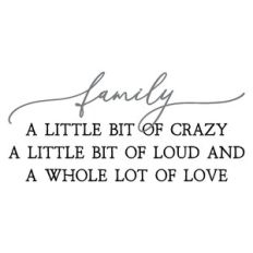 family a little bit of crazy | family quote
