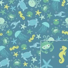 Under The Sea Life Printable Pattern Background