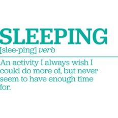 sleeping definition