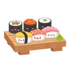 Kawaii Sushi Board