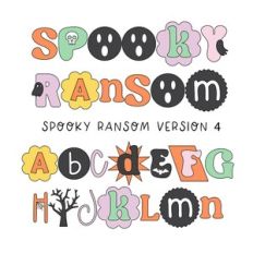 BFC Spooky Ransom V4 Halloween Color Boho Retro Font