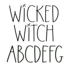BFC Wicked Witch Scary Handwritten Farmhouse Halloween Font