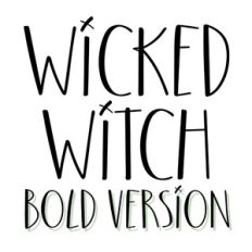 BFC Wicked Witch Bold Scary Handwritten Halloween Font